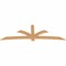 Ekena Millwork Davenport Timber Gable Bracket, Western Red Cedar, 108"W x 36"H x 1 1/2"D x 5 1/2"F, 8/12 Pitch GBW108X36X0206DAV00SWR - alternate 3